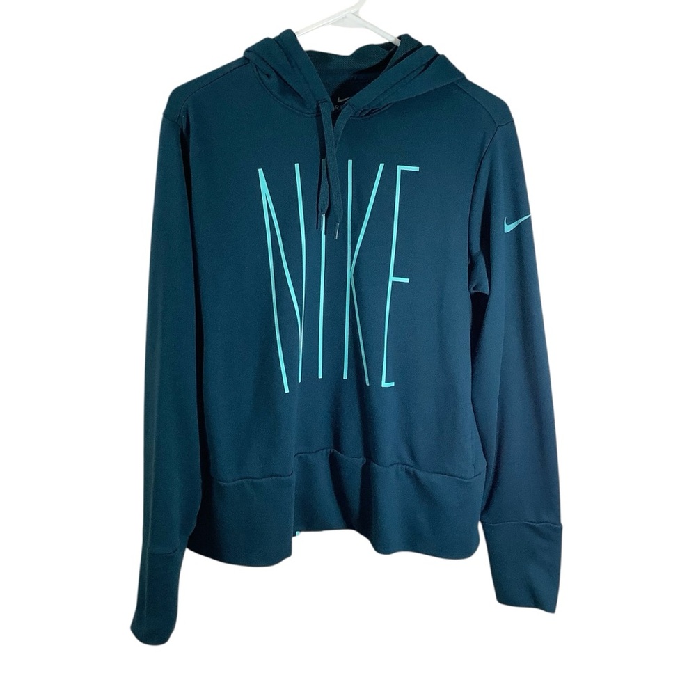 Nike Dark Teal Hoodie with Logo